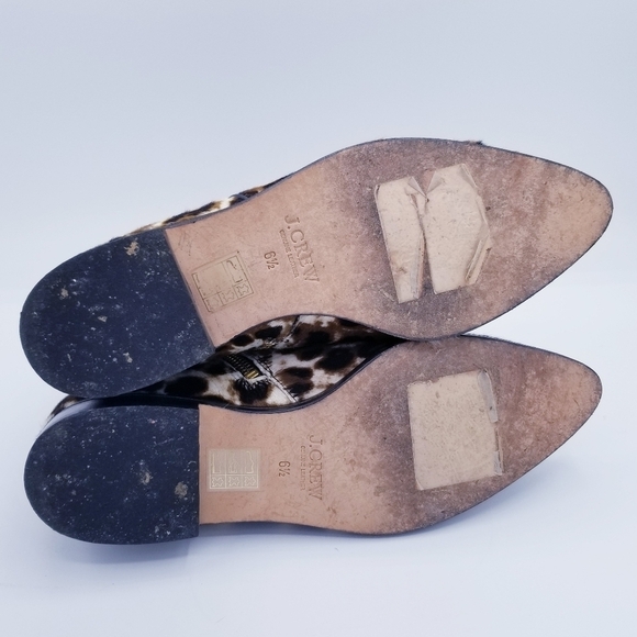 J. Crew Calf Hair and Leather Leopard Print Booties, size 6.5 - Picture 16 of 16